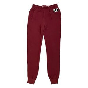 LF The Brand Heavyweight Fleece Sweatpants Jogger Maroon Knit S